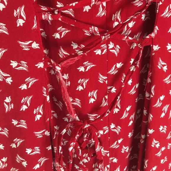 Vintage 90’s cherry red print romper - Picture 11 of 16